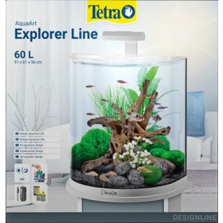 Tetra AquaArt LED Explorer Line 60L White Edition 60 L