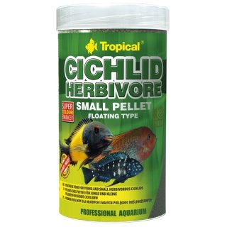Tropical Cichlid Herbivore Small Pellet - 250 ml